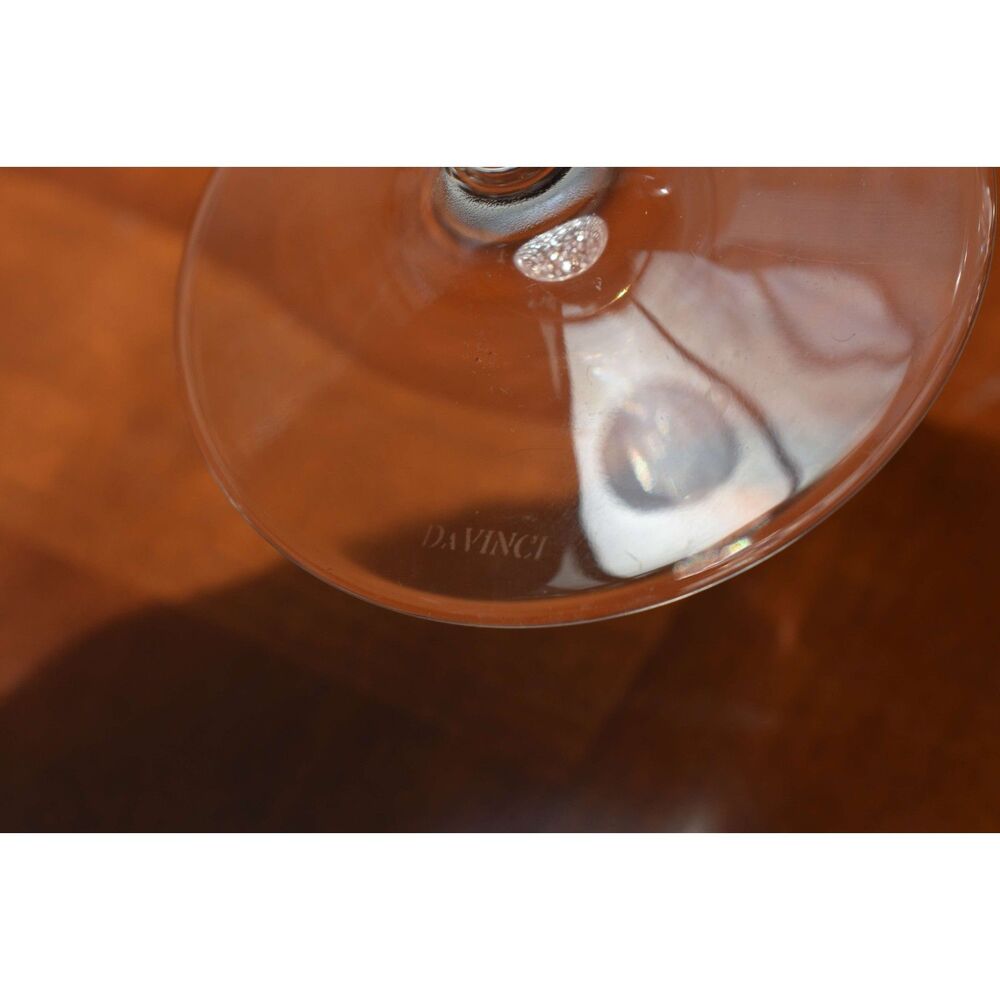 Da Vinci RCR Grosseto Crystal Water Goblets Set of 3 Italy Cut Frosted Glasses